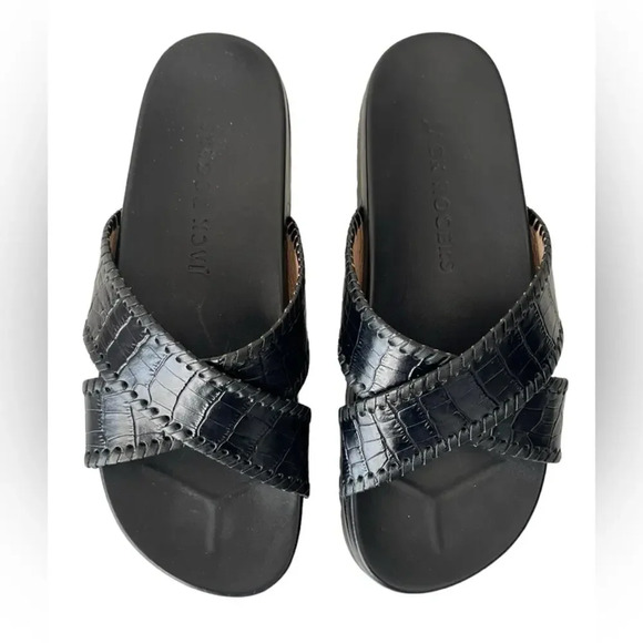 Jack Rogers Lexi criss cross sandals black 7 - Picture 3 of 10